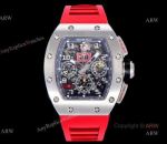 Richard Mille RM 011 Red Rubber Band Automatic Replica Watches For Men_th.jpg